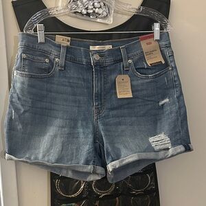 Levi's Women's Light Blue Jean Shorts